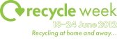 Recycle Week 2012 logo with date and strapline
